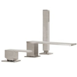 Bateria wannowa Tres Cuadro Exclusive trzyotworowa stal 00616105AC