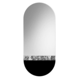 LUSTRO FUSION CZARNE/PASEK CORROSI 60X125CM GIERADESIGN FUS/B/PC/60x125