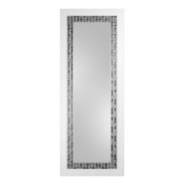 DŁUGIE LUSTRO DO KORYTARZA GLAMOUR SQ 55X140CM BIAŁE GIERADESIGN GSQ/W/55x140