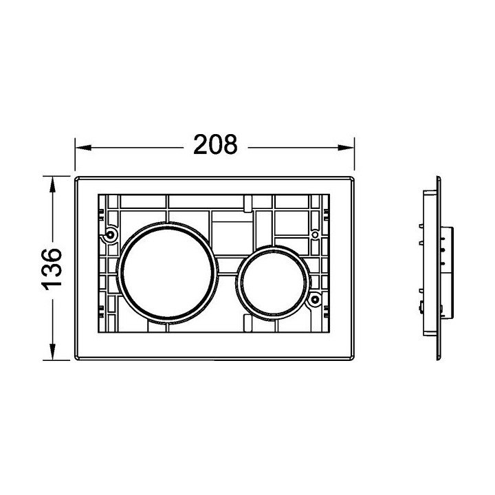 Element uruchamiający do przycisku do WC TECE LOOP biały mat 9240618